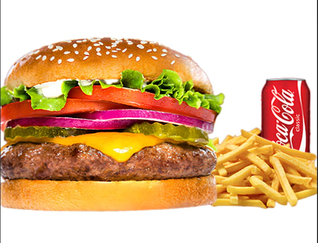 Burger+Fries+ Soda Combo.