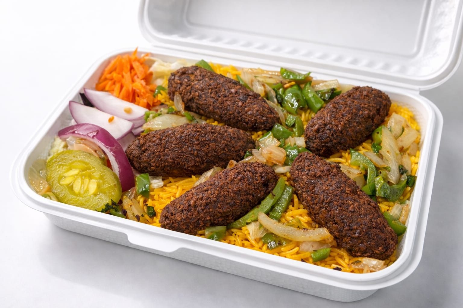 Falafel over Rice.