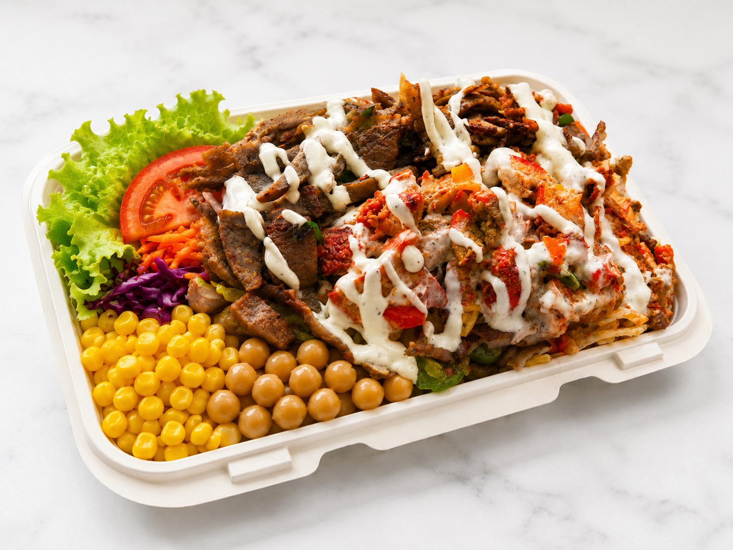 Mix (Chicken+ Lamb) Salad.